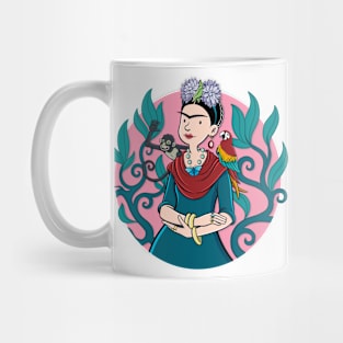 Pink Frida Kahlo Mug